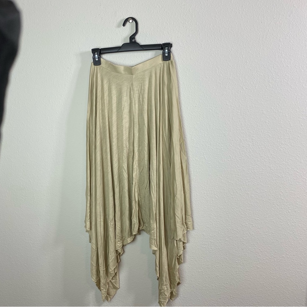 MaiTai Medium Urban Hipster Style Raw Edge Hem Fairy Flare Hem Skirt